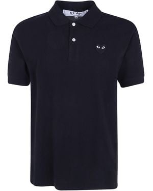 COMME DES GARÇONS PLAY T-Shirt Emblem Knit - Blue