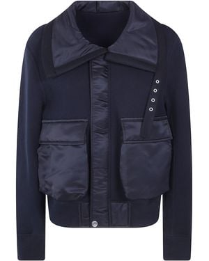 Sacai Jacket Sponge Sweat Blouson - Blue