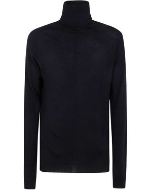 MD75 Turtle Neck Jumper - Blue