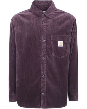 Carhartt Shirt Long Sleeve "Loyde" - Purple