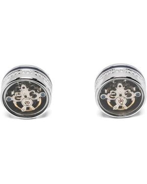 Tateossian "Skull Tourbillon" Gemelli - Metallizzato