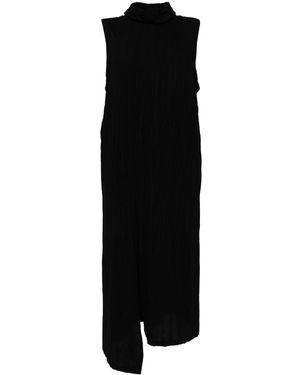 Y's Yohji Yamamoto O Hn Sleeveless Dress - Black