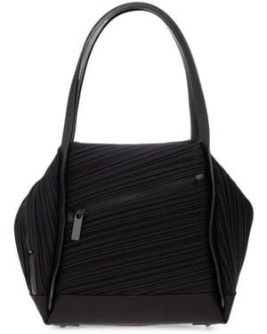 Pleats Please Issey Miyake Shoulder Bag Bias Pleats "Bias Pleats" - Black