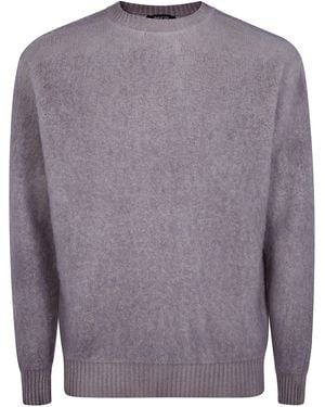 Avant Toi Jumper Tonal Degradé "Hand Painted Cashmere And Wool" - Grey