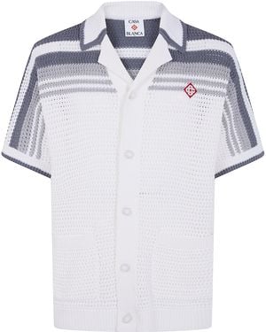 CASABLANCA "Crochet" Shirt - White