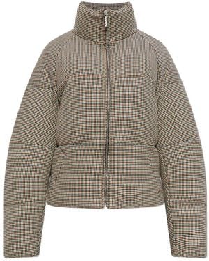 Marni Houndstooth Puffer Jacket - Grey