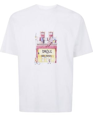 Drole de Monsieur "Drôle Café" T-Shirt - White