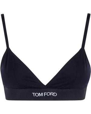 Tom Ford Underwear Modal Bra Top - Blue