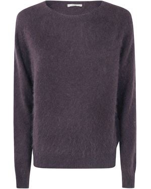 Nuur Sweater Long Sleeves Round Neck "Boxy" - Blue