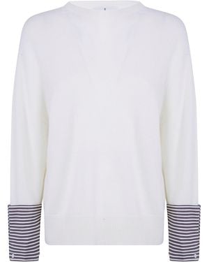 Whyci Jumper Round Neck "Wh0573 2192 Milk" - White