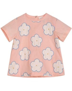 SERENDIPITY ORGANICS Baby Embroidery Top - Pink