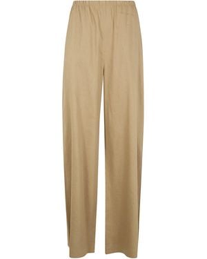 Max Mara Pure Destino Linen Viscose Trousers - Natural