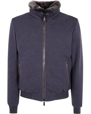 Moorer Jacket Lamb Leather "Bellati" - Blue