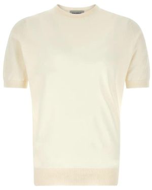 John Smedley "Kempton" Crewneck Short Sleeves T-Shirt - White