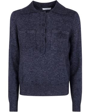 JC Sophie Jumper Polo Neck "Polaris" - Blue