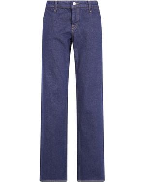 7 For All Mankind Jeans Low Straight "Iron With Chino Pocket" - Blue