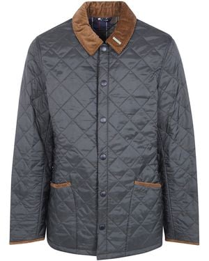 Barbour Quilted Jacket "Herit Liddesdale" - Gray