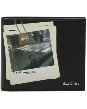 Paul Smith Wallet Billfold "Photo Wallet" - Black