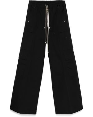 Rick Owens Wide Cargobelas Clack Trousers - Black