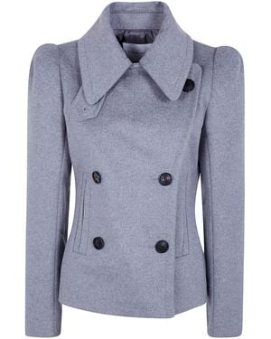 7 For All Mankind Giacca Doppiopetto "High Shoulder" - Blu
