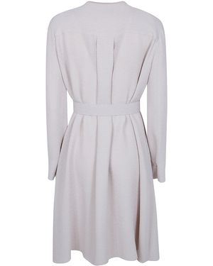 Emporio Armani Long Sleeve Dress - White