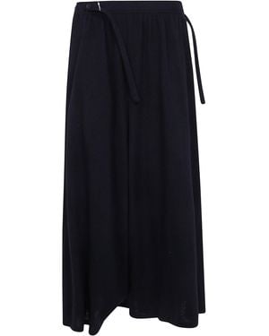 Yohji Yamamoto Gathered Skirt Trousers - Blue