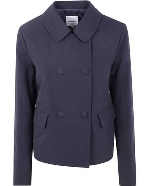 Aspesi "Aranciata" Double Breasted Jacket - Blue
