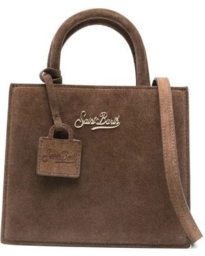 MC2 Saint Barth Suede Shop Bag Mini - Brown