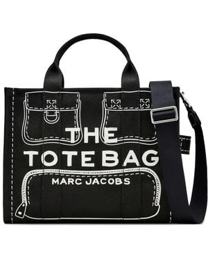 Marc Jacobs The Tote Bag Cargo Canvas Tote Bag - Black