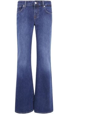7 For All Mankind Jeans Flared Low Waist "Low Flare" - Blue