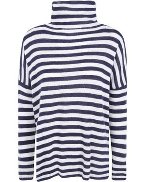 Base London Sweater Turtleneck "B8513.602 593" - Blue