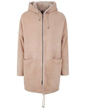 Giorgio Brato Sheepskin Parka With Hood - Natural