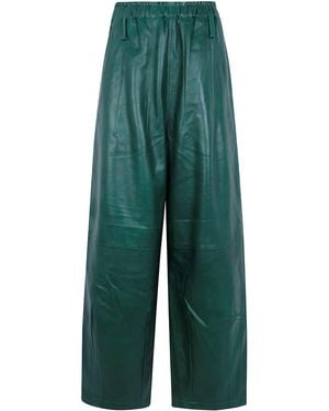 Frankie Shop Pants Leather "Oakdale" - Green