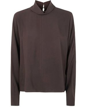 JOSEPH "Buick" Blouse Silk Crepe - Brown