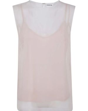 P.A.R.O.S.H. Semi-Sheer T-Shirt - Pink