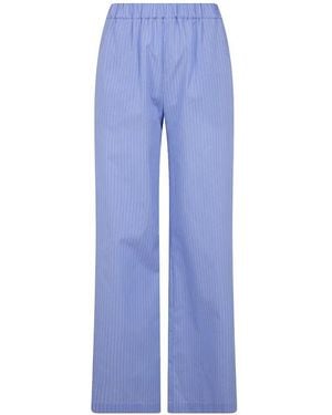 DR. HOPE Elastic Waist Pants - Blue