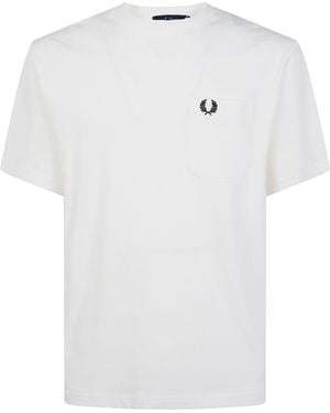 Fred Perry Pocket Detail T-Shirt - White