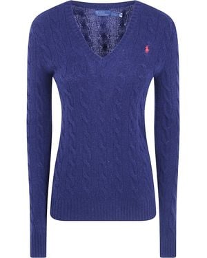 Polo Ralph Lauren Jumper Wool 100% "Kimberly" - Blue