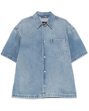 7 For All Mankind Over Camp Mason Short Sleeves Shirt - Blue
