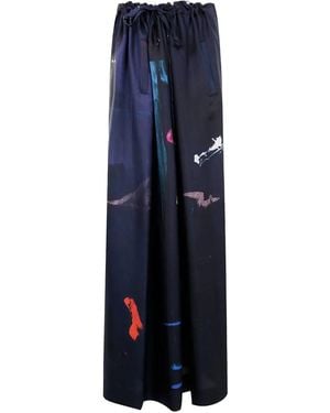 Daniela Gregis Tognon Wide Leg Trousers - Blue