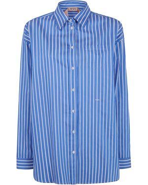 N°21 Canvas Shirt - Blue