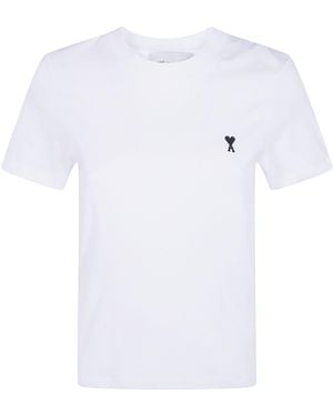 Ami Paris T-Shirt Contrast - White