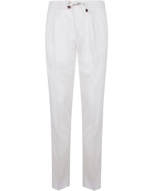 Incotex Tapered Fit Trousers - White