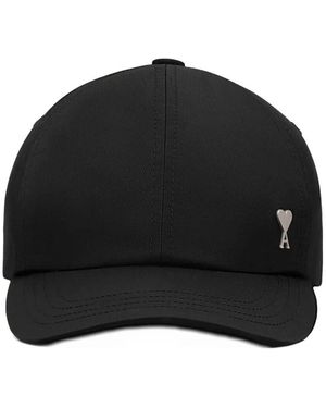 Ami Paris "Ami De Coeur" Stud Cap - Black