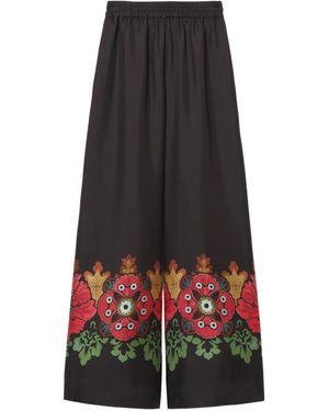 La DoubleJ "Pantaloni Palazzo" Placée - Rosso