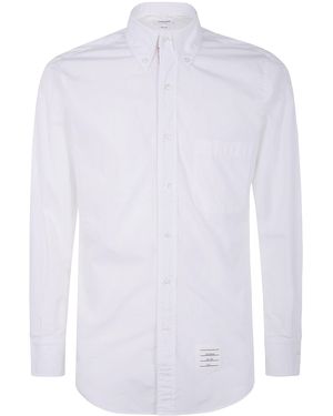 Thom Browne Classic L/S Bd Pc Shirt W/ Cf Gg Placket - White