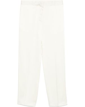 Jil Sander Natural Cropped Tailored Pants - White