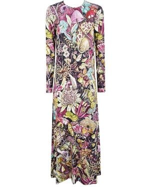 La DoubleJ Long Sleeve "Swing" Dress - Multicolor