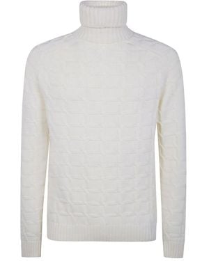 Zanone Dougle Breast Shawl Neck Jacket - White