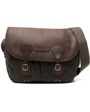 Barbour "Wax Leather Tarras" Bag - Brown